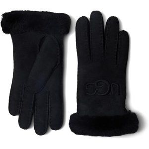 UGG $160 Embroidered Water Resistant Sheepskin Gloves with Tech Palm Sz …
